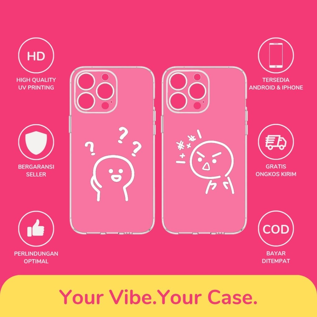 Custom Case Couple Pasangan Bahan Softcase Silicon All Type Hp Android Dan ios