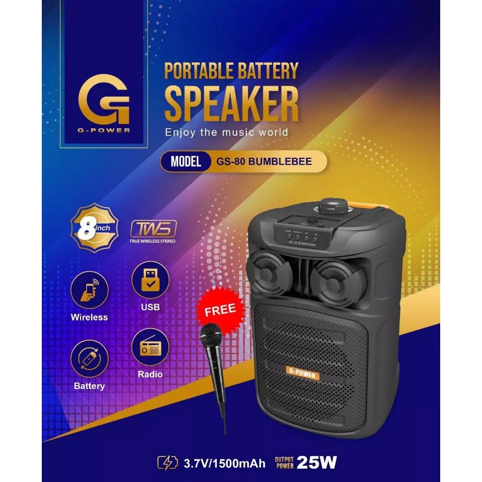 G-POWER SPEAKER GS-80 BUMBLE BEE