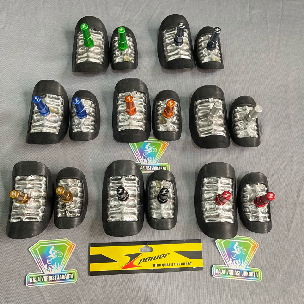 Stopper Ban Jumbo Kombinasi + Rim Lock Nut Ban 18 -21 CNC ZPOWER