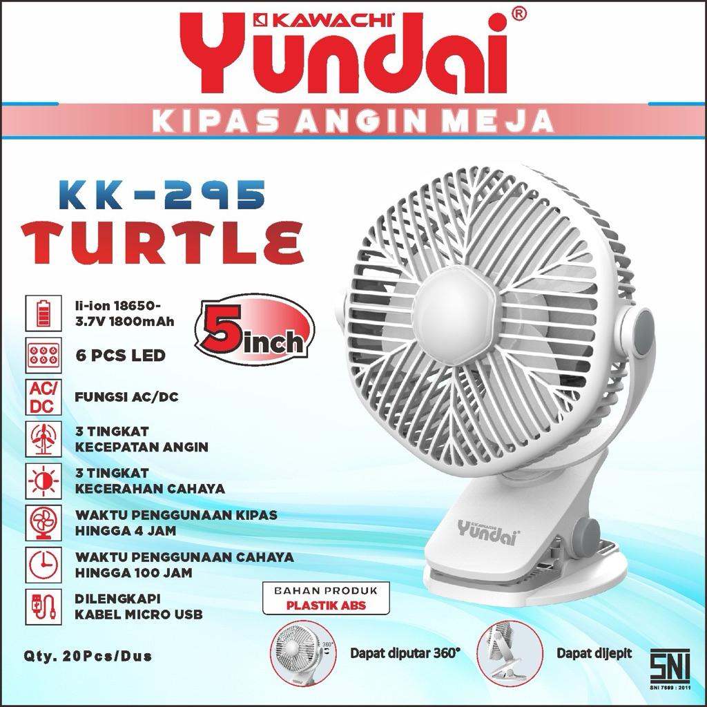 Kipas Angin YUNDAI KK 295 TURTLE