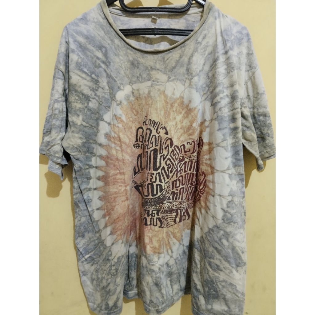 Kaos Thailand tie die unisex lengan pendek jumbo/Bigsize[PRELOVED]