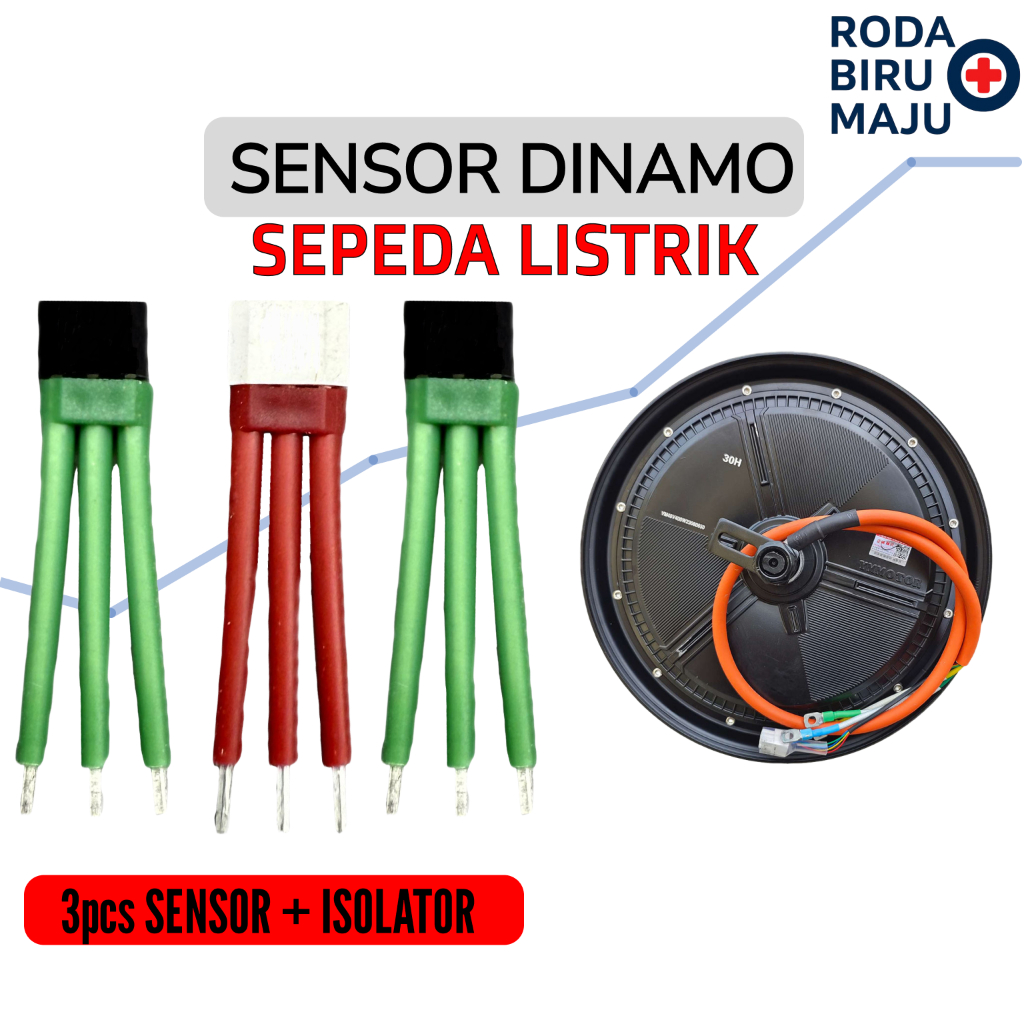 3 pcs Sensor Hall Papan PCB 213 Motor Dinamo BLDC Hall Sensor Effect Sepeda Listrik Original