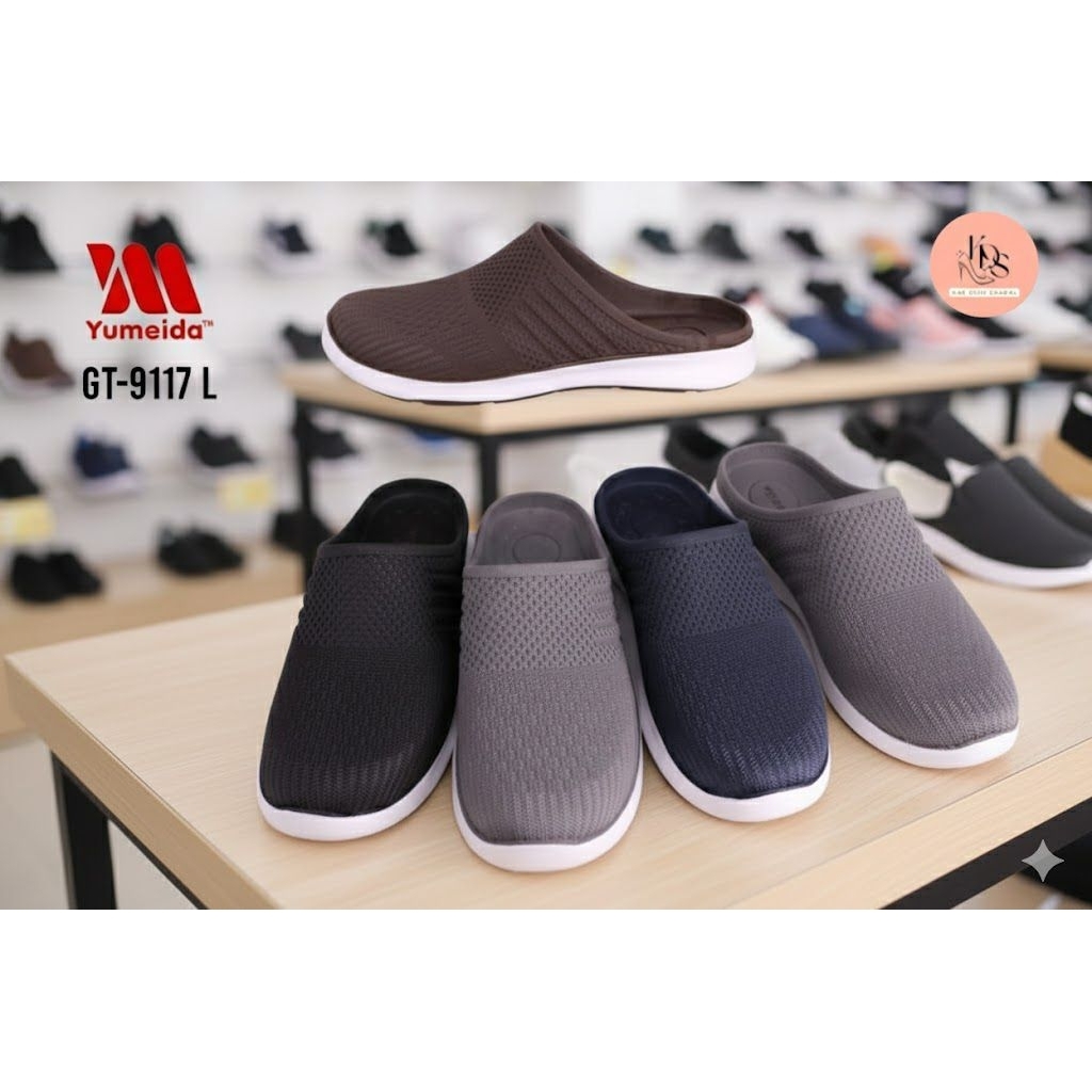 KDS | Yumeida GT-9117L, Sepatu Pria Karet/Pansus Karet Pria Terbaru/Sepatu Casual Simple