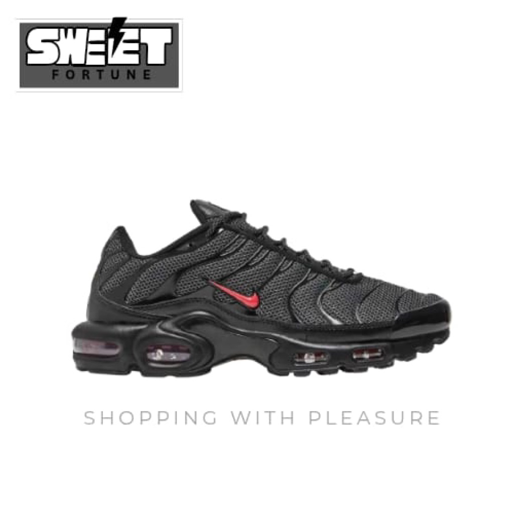 (SWEETFORTUNE) Sepatu Sneakers Air Max TN Plus Black Red