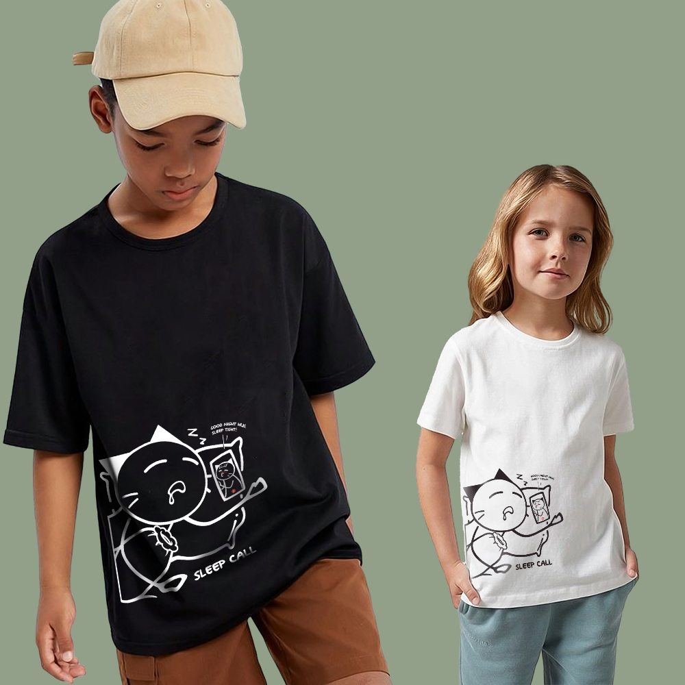 Horizen Kaos Anak Cotton Combed 24s Unisex - SLEEP CALL