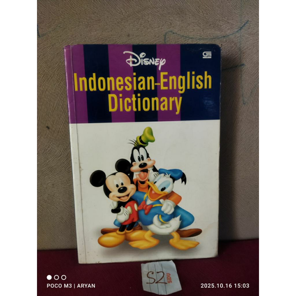 DISNEY - INDONESIAN ENGLISH DICTIONARY