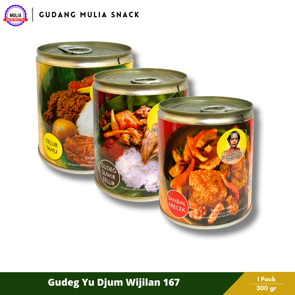 Gudeg Yu Djum Wijilan 167 Sambal Krecek | Telur Tahu | Suwir Telur