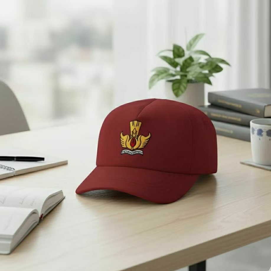 topi sd merah / topi sd bordir / topi sd