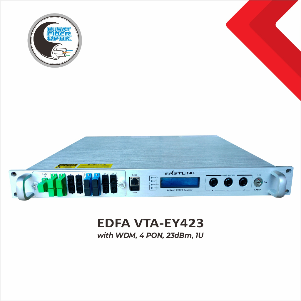 EDFA VTA-EY823 (WK) with WDM, 4 PON, 23 dBm,1U