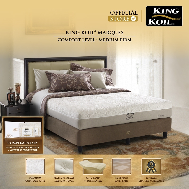King Koil Marques - Kasur Latex Bed [Full Set]