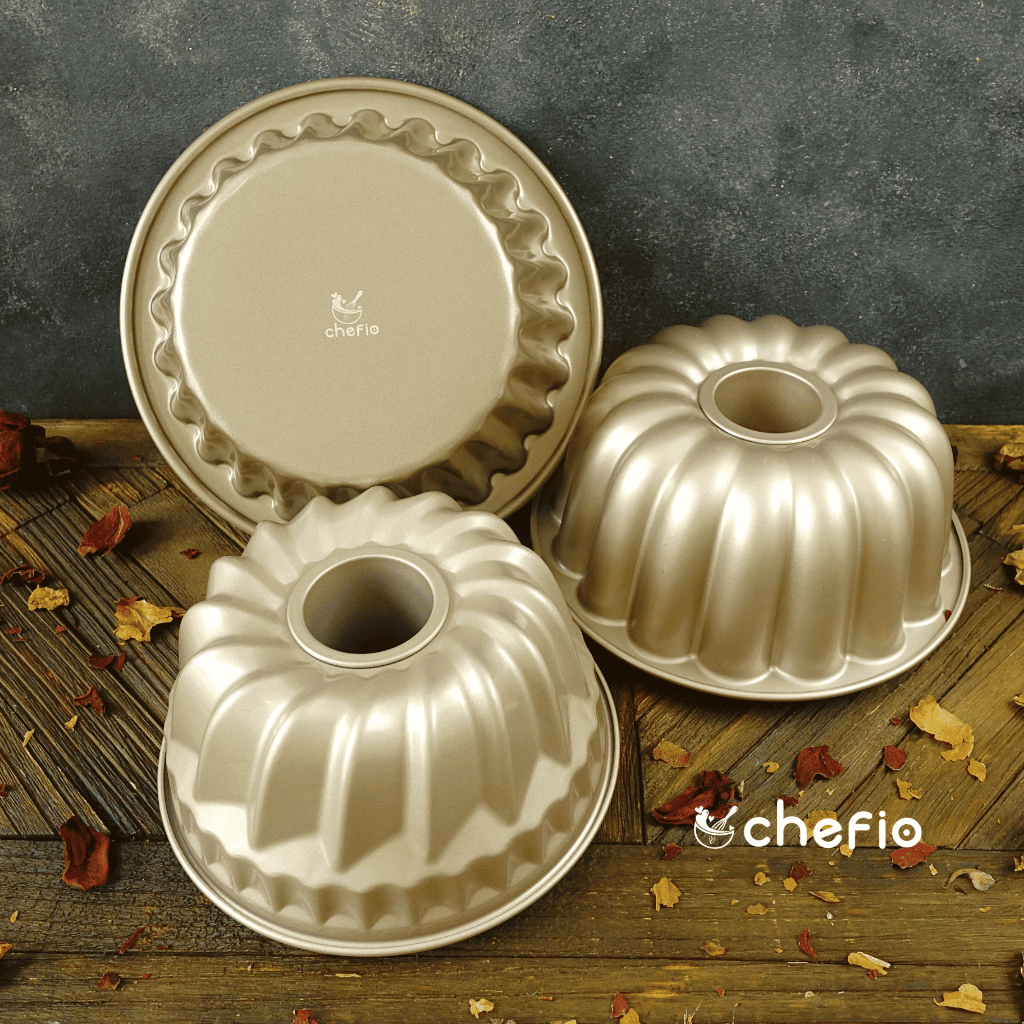 Loyang Kue Sultan Mini Bundt Pan Chefio Bundt Pan Marmer Butter Cake Classic Pan
