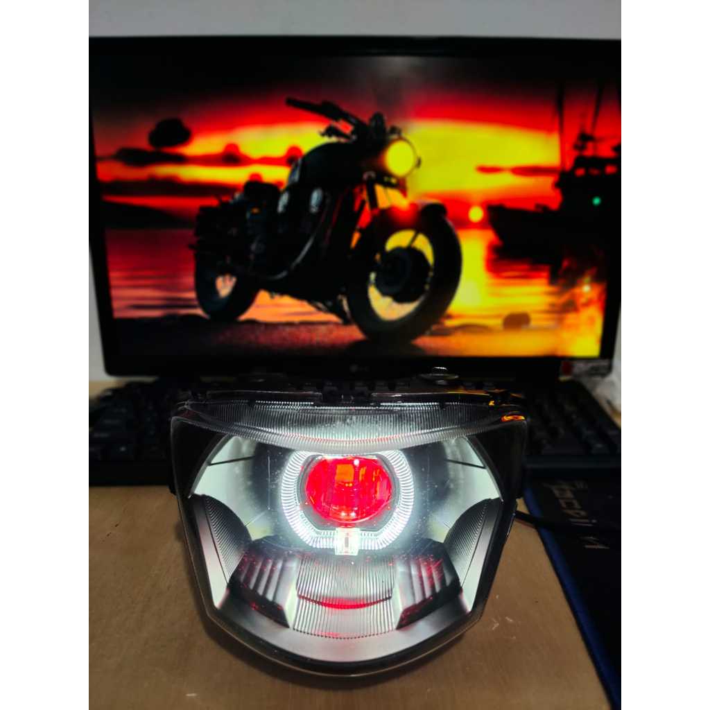 REFLEKTOR BILED ALA2 LAMPU DEPAN MIO J/GT / BILED 2,5inch LED PROJIE SUPER TERANG