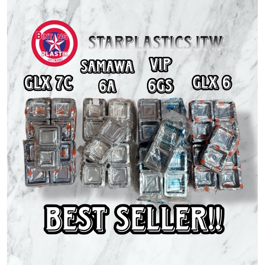 Mika Bx 6a SAMAWA / VIP VX 6GS / GLX 6 / GLX 7C FOOD GRADE Plastik isi 100pcs (Martabak Mini, Kue, S