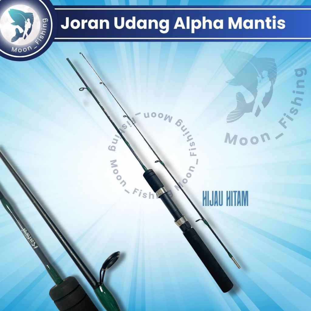 Joran Pancing Udang Sambung 2 Fiber Lentur Kaiwa Alpha Mantis