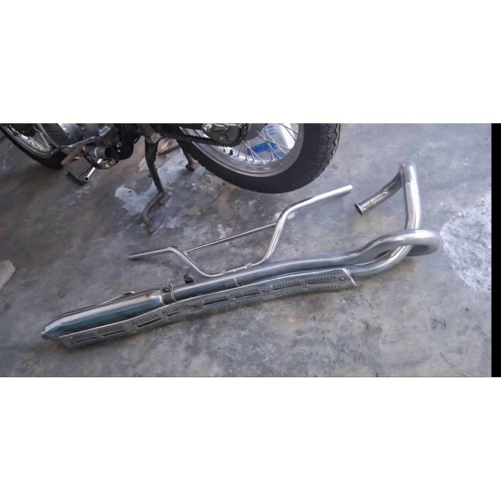 Knalpot dan Stir HONDA CL175