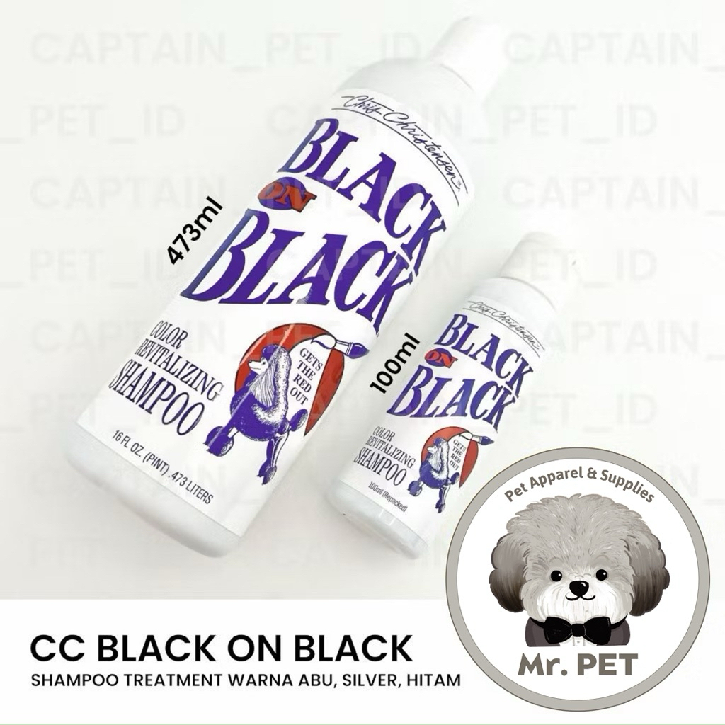 DOG SHAMPOO CHRIS CHRISTENSEN BLACK ON BLACK SHAMPOO POODLE HITAM ANJING BERBULU HITAM