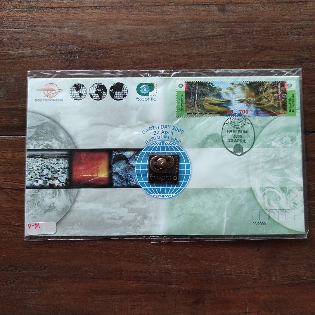 sampul hari pertama (SHP) hari bumi 2000
