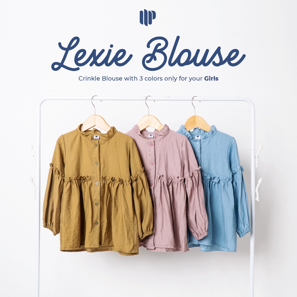 Madia Blouse Lexie Crinkle Ruffle Anak Perempuan - ON