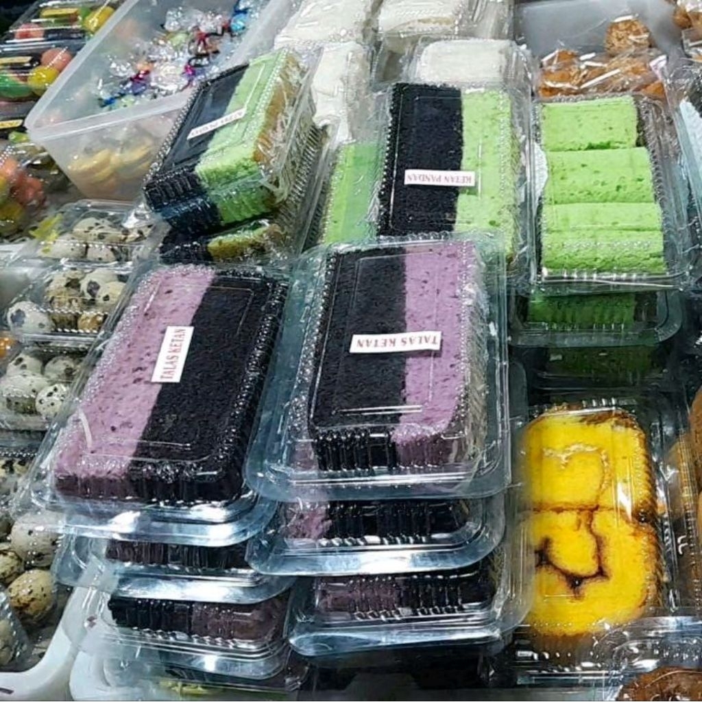 Kue Bolu Talas Ketan Spesial Kemasan Mika / Bolu Talas Ketan Mini Spesial
