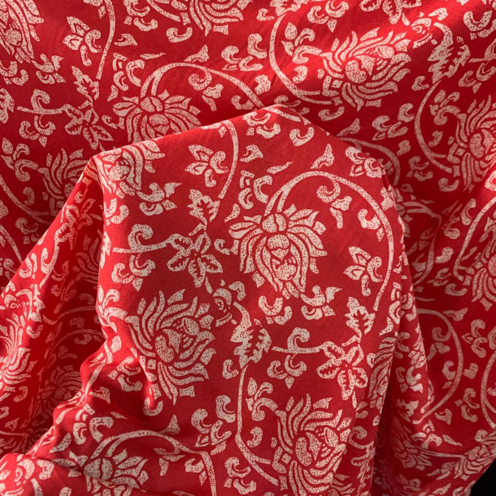 kain sifon crepe motif batik - kain sifon crepe premium - kain sifon motif - kain sifon crepe