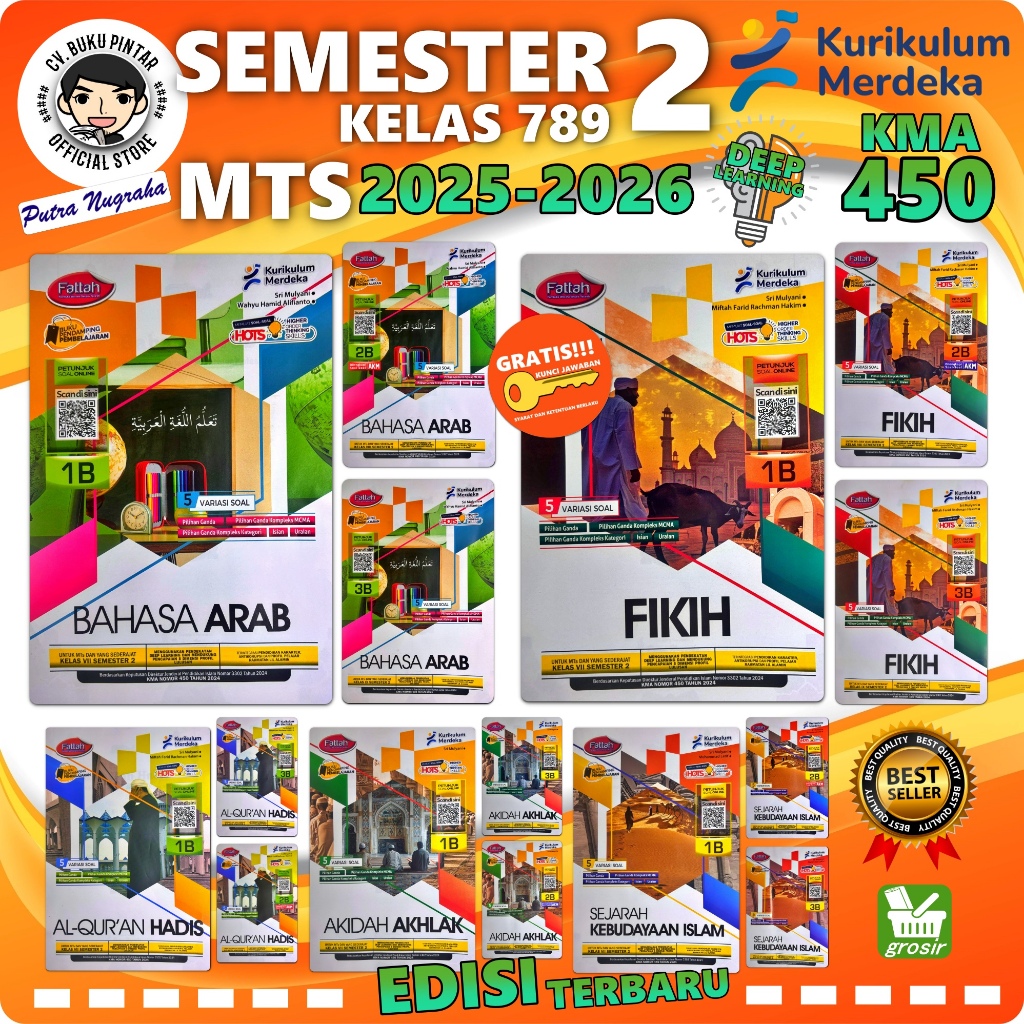 BUKU LKS MTS SMP KELAS 7 8 9 SEMESTER 2 2025-2026 KMA 450 Deep Learning | Fattah PUTRA NUGRAHA | LKS