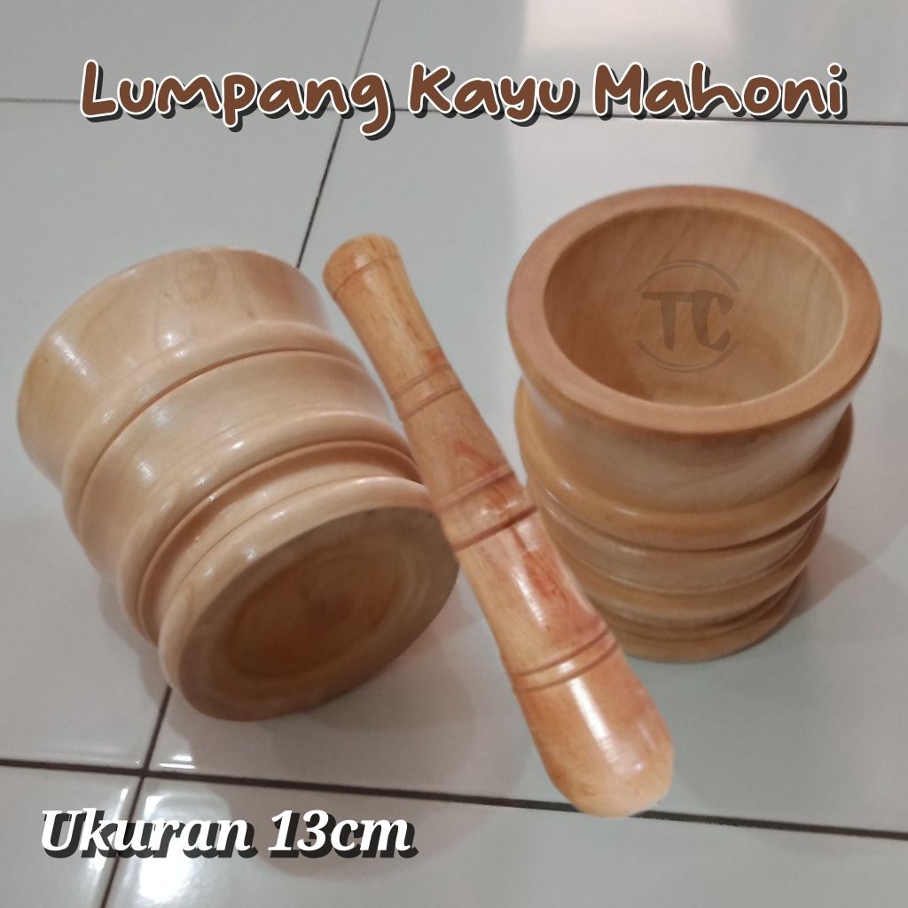 Lumpang Kayu Mahoni Lumpang Kayu Tumbukan.