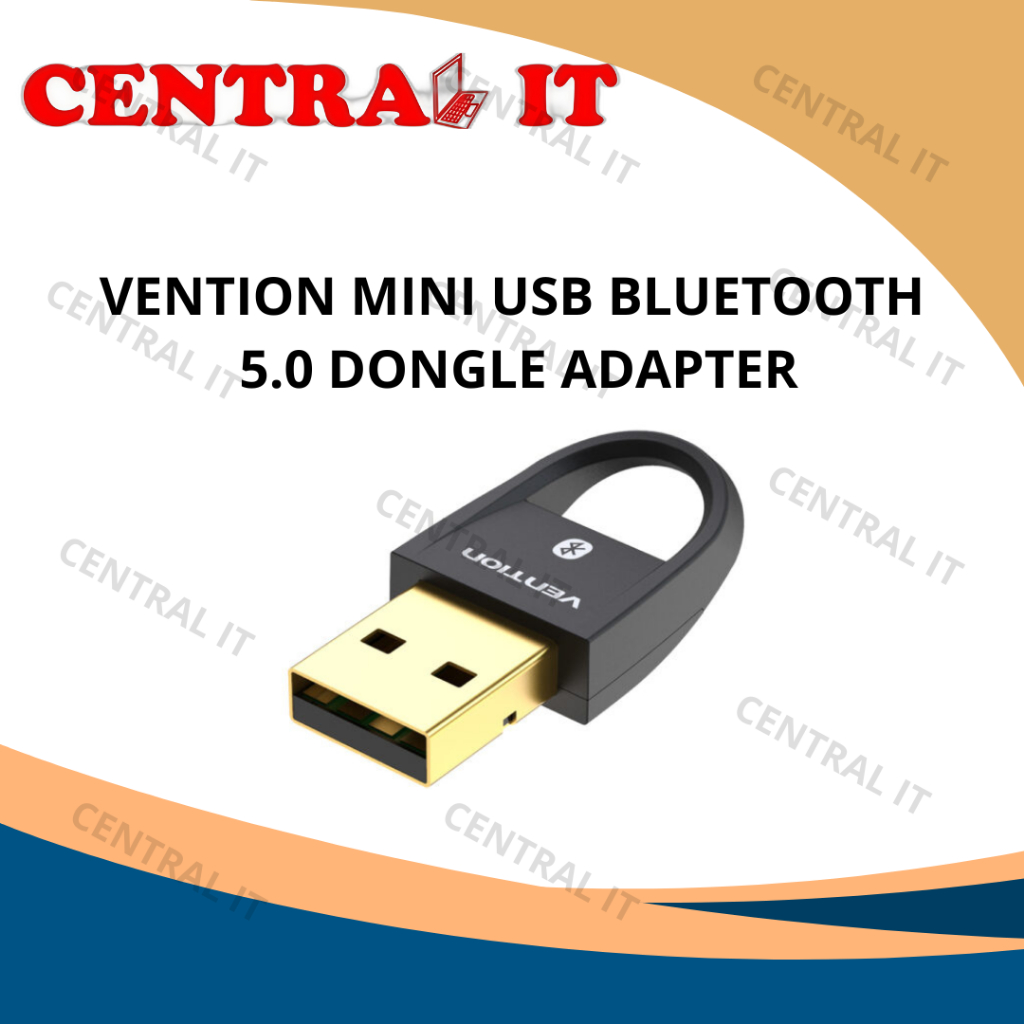 Vention Mini USB Bluetooth 5.0 Dongle Adapter Koneksi Cepat Stabil Jangkauan 20m Kompatibel dengan P
