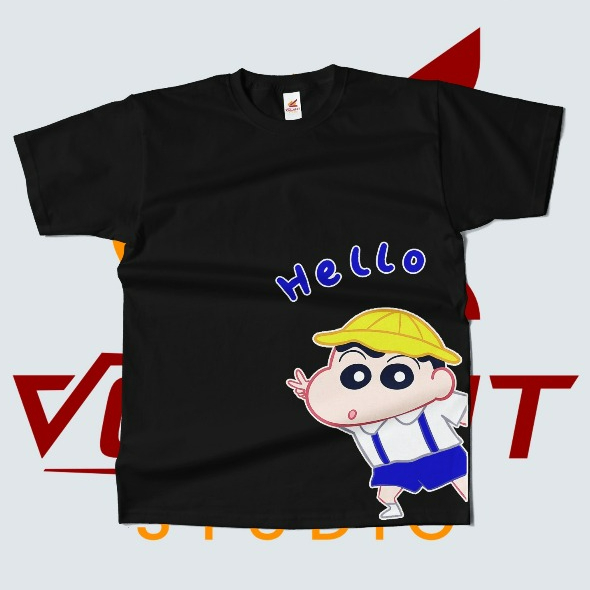 Volant Kaos T Shirt Hello Sinchan
