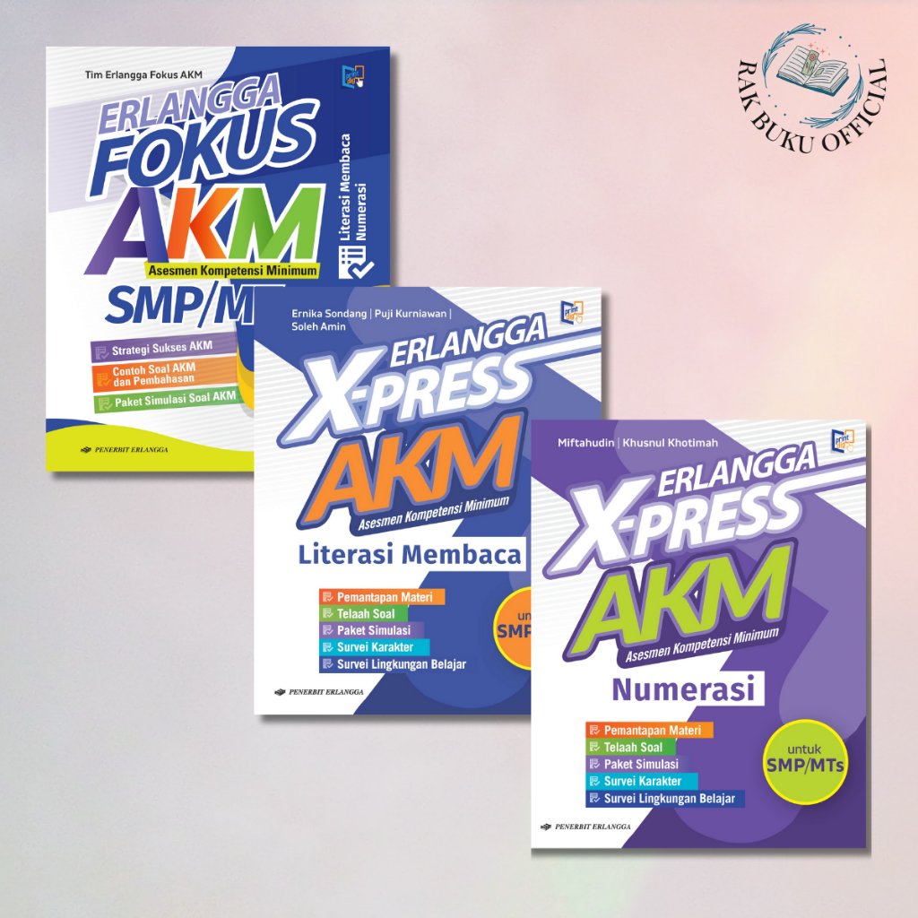 BUKU ERLANGGA FOKUS AKM &  ERLANGGA X-PRESS AKM U/ SMP/MTS PENERBIT ERLANGGA