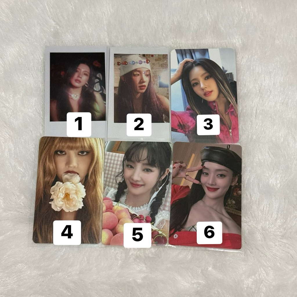 Photocard (PC) Official I-DLE Miyeon Minnie Yuqi HER I FEEL QUEENCARD TOMBOY SG 2025 KPOP GIDLE IDLE