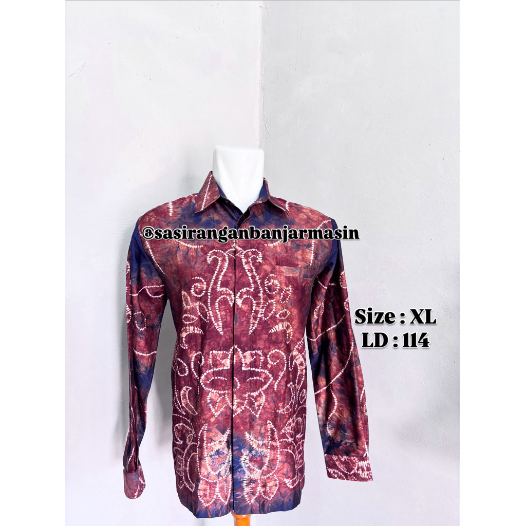 kemeja sasirangan pria