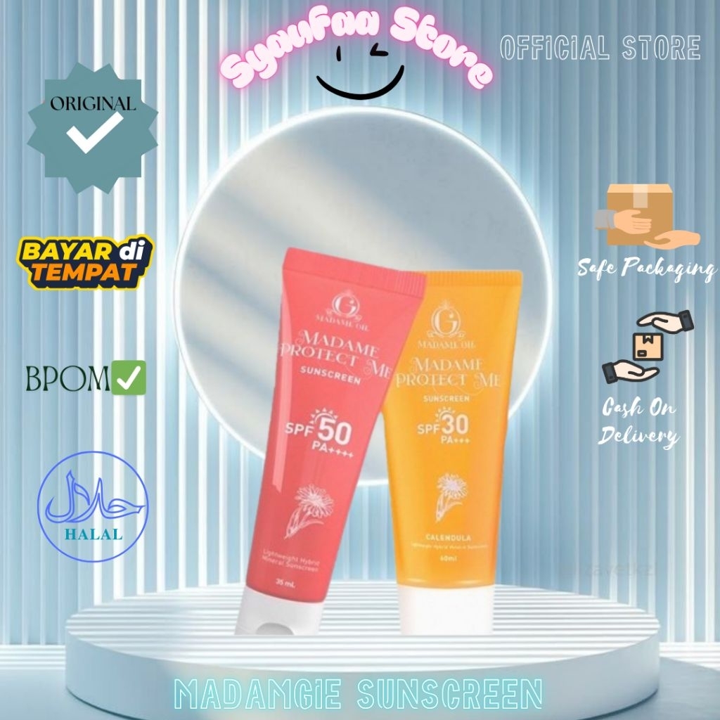 Madam Gie Protect Me Sunscreen SPF 30 Pa+++ || Madam Gie Protect Me Sunscreen SPF 50 Pa+++ || Madam 