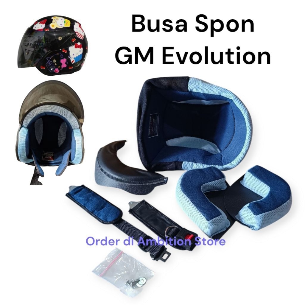 Busa Set Atau Daleman helm GM Evolution Fullset Busa helm GM evolution