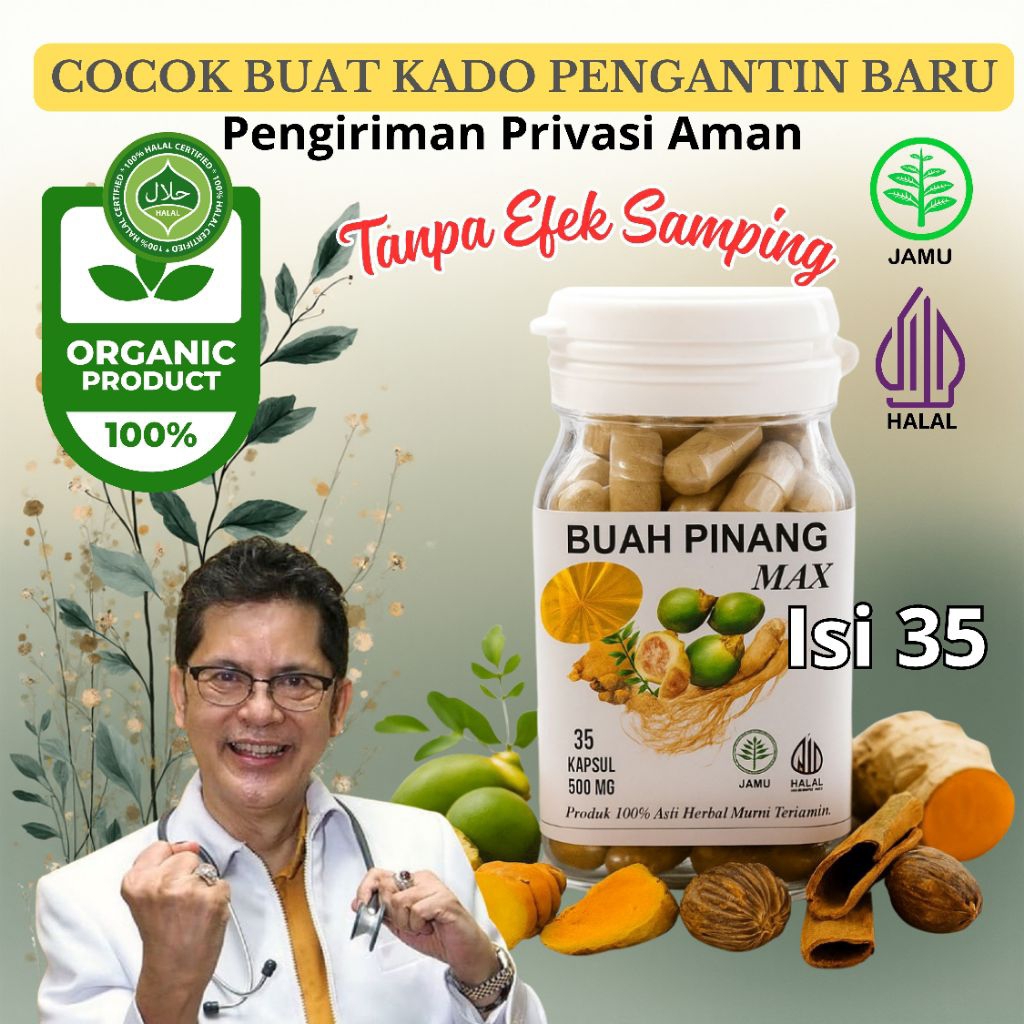 Kapsul Buah Pinang Muda MAX Original Herbal