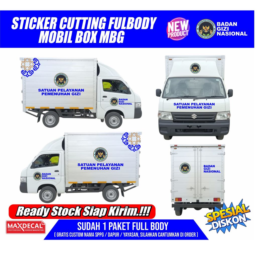 STICKER MOBIL MBG CARRY / GRANMAX / STICKER BGN MOBIL CARRY / STICKER MOBIL MBG GRANDMAX / SPPG