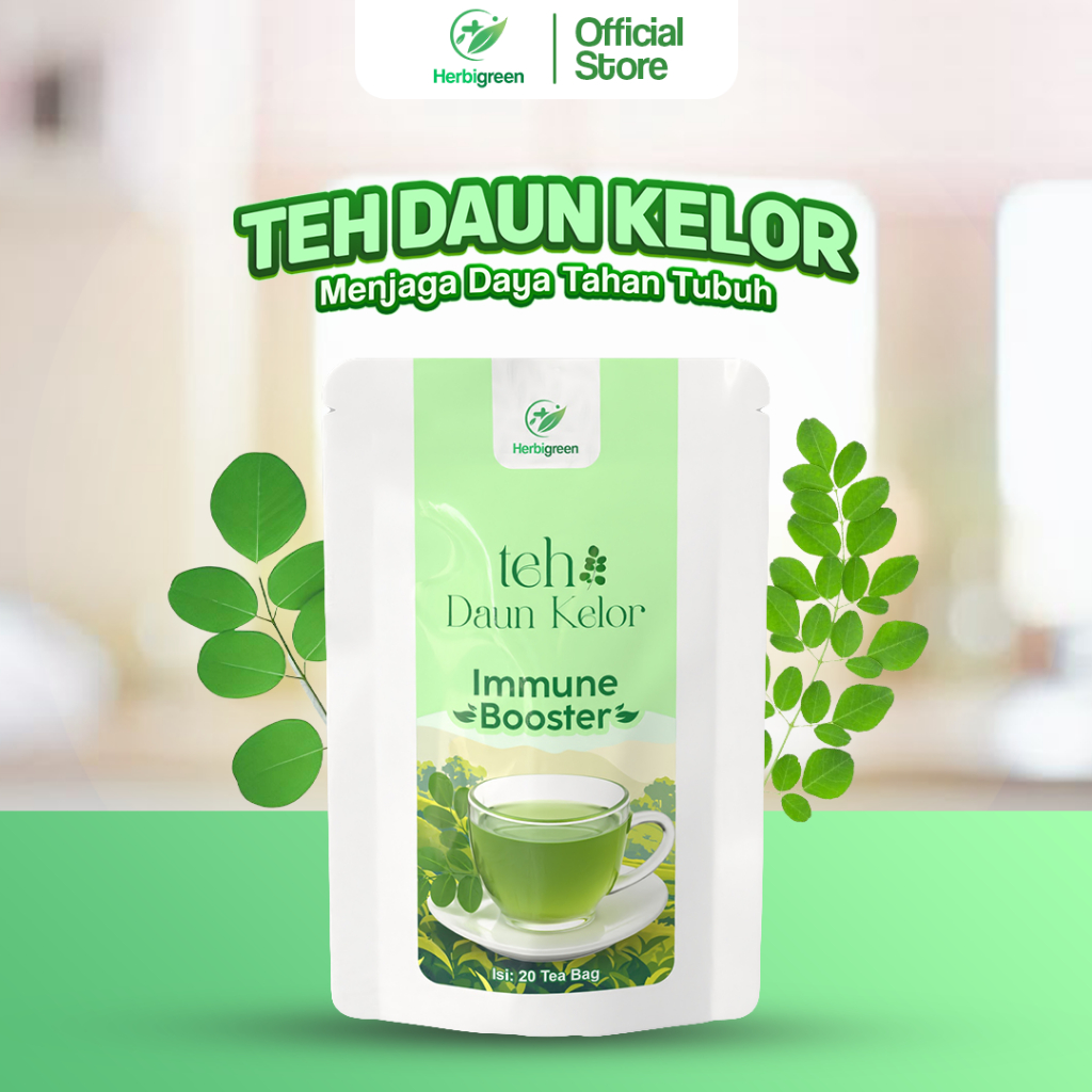 teh daun kelor - teh daun kelor asli - teh kelor organik - teh kelor alami - teh herbal daun kelor -