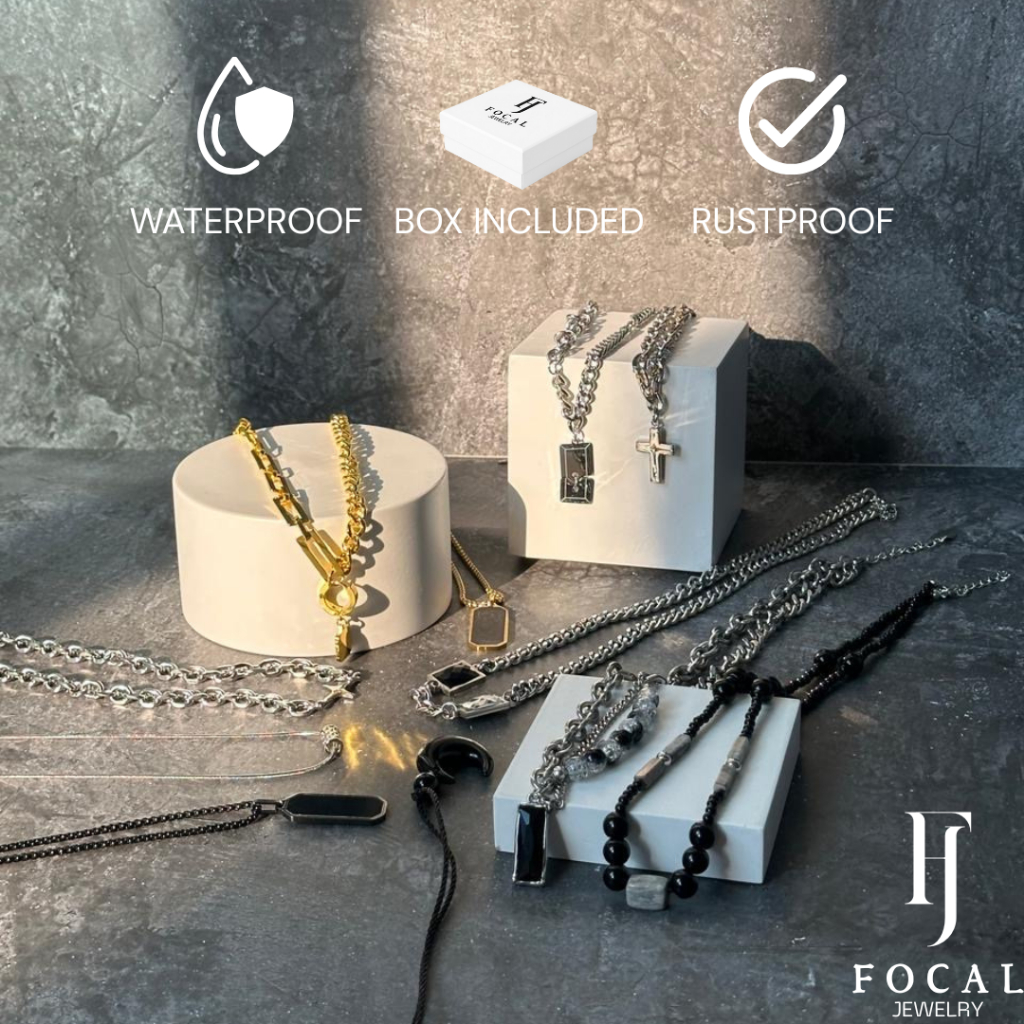 Kalung Pendant Titanium NEW MODEL Anti Karat / Kalung Titanium Pria Necklace Pria Kalung Liontin Kal