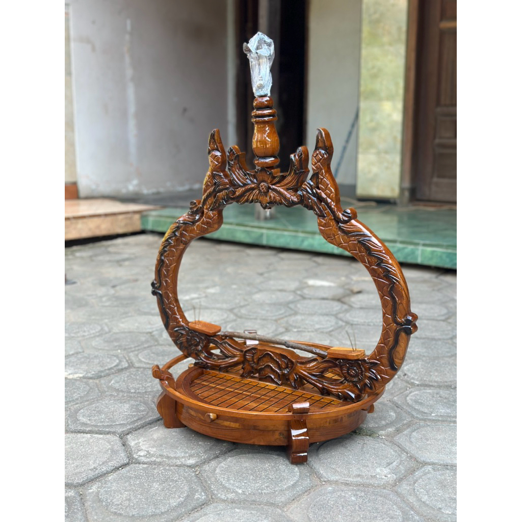 Sangkar Layang Kayu Jati Ukiran