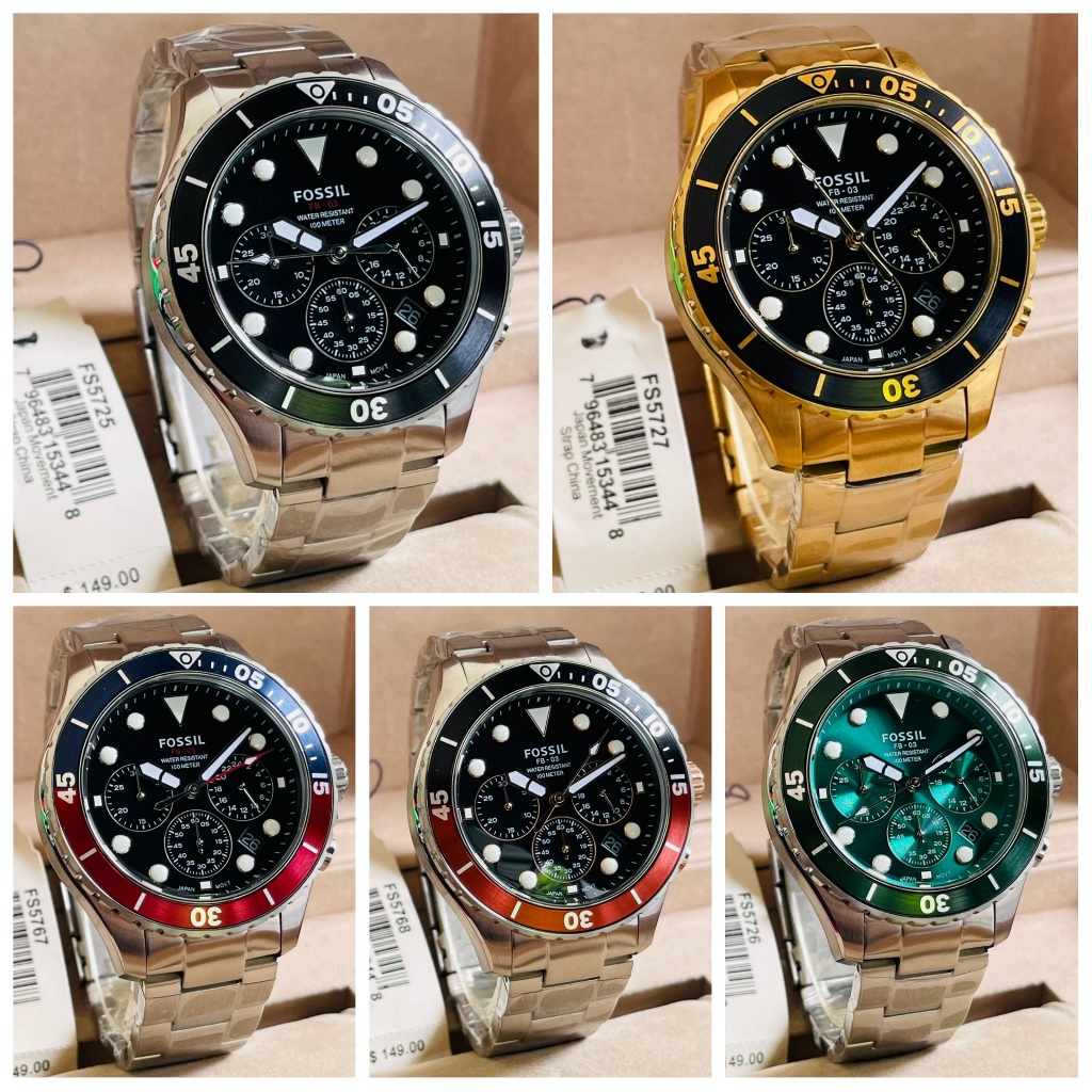 Jam Tangan Pria FS5724 FS5725 FS5726 FS5727 Chronograph Steel | Quartz