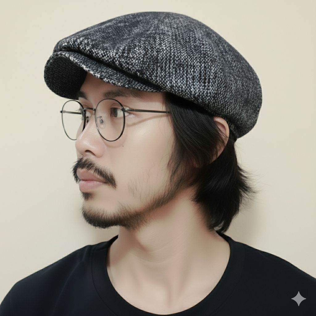 Topi Flat Cap CNS05/Topi Newsboy Cap/Topi Copet/Topi Mafia/Peaky Blinders/Topi Pria Musim Panas/Topi