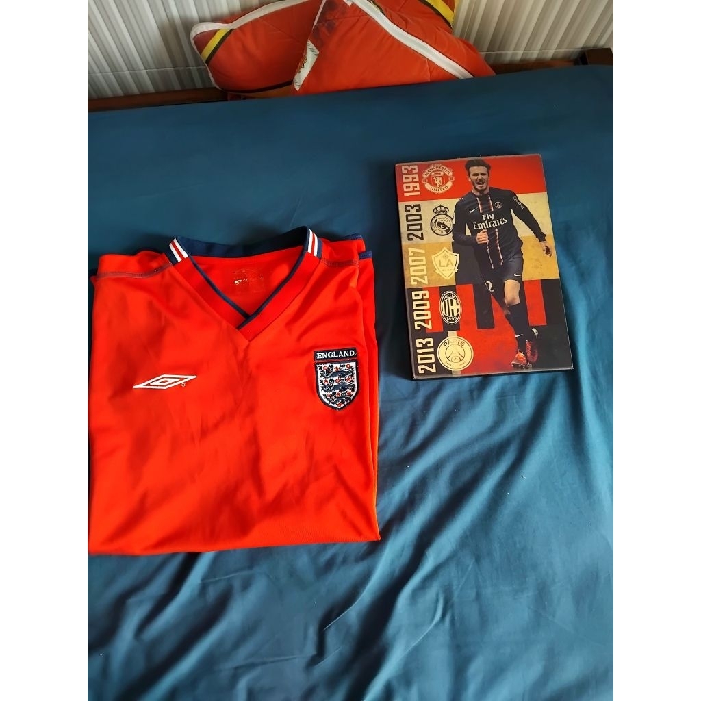 Jersey England Inggris Away 2002 Original