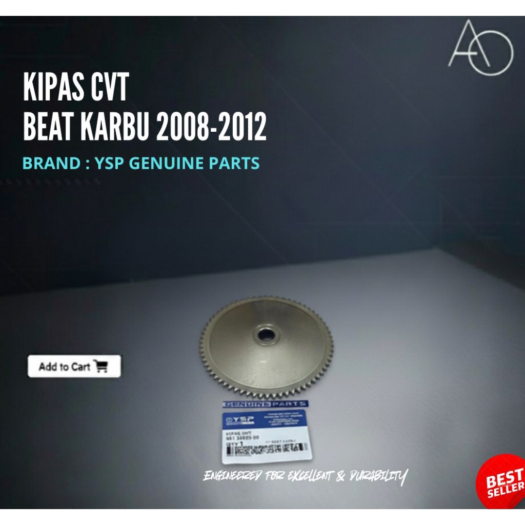 KIPAS CVT BEAT KARBU 2008-2012 , YSP 100% GENUINE , KVY