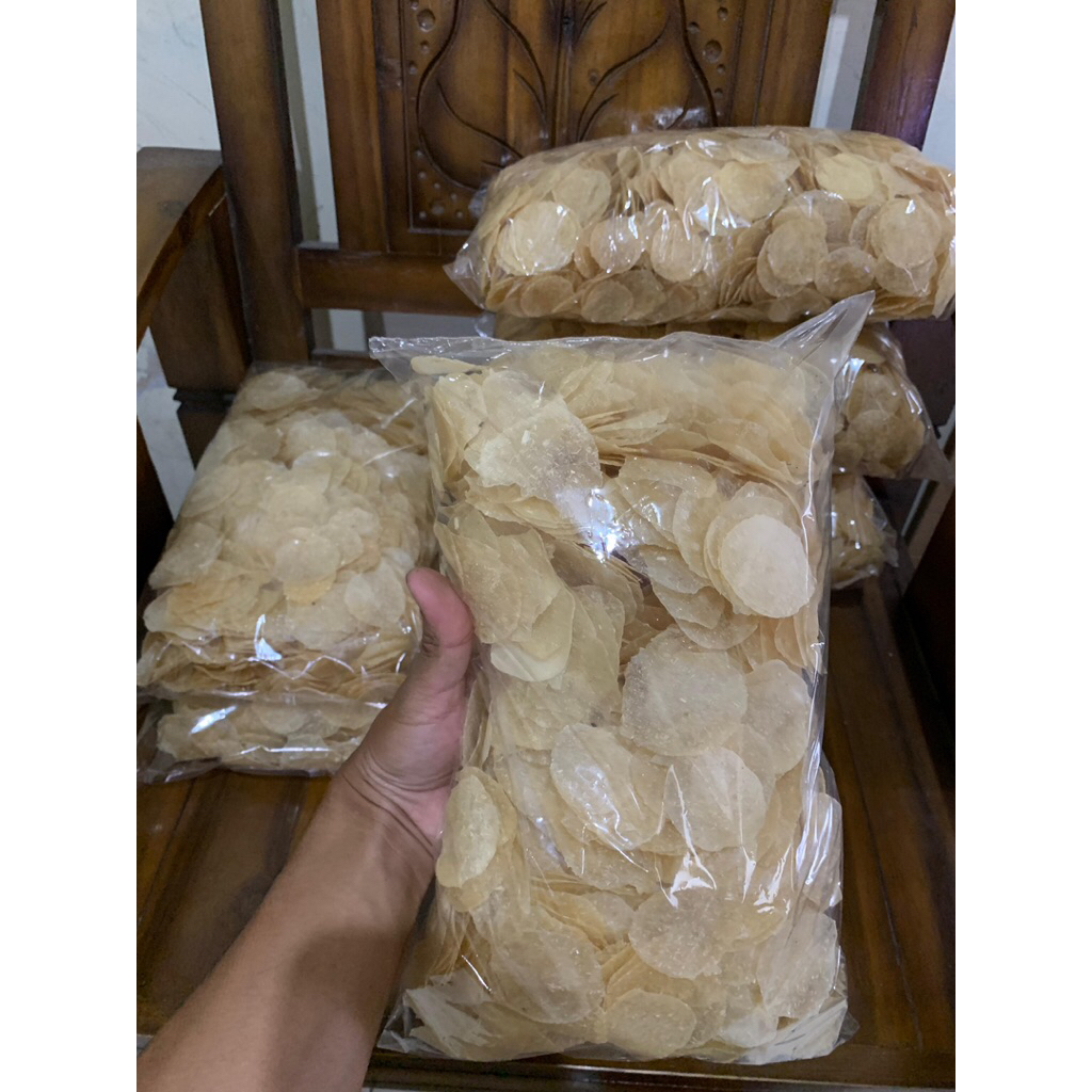 Emping singkong mentah original kemasan 1kg