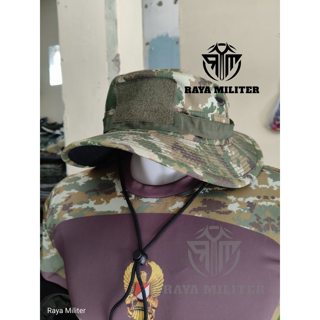 topi rimba sage green / topi rimba TNI terbaru / topi rimba Kostrad (tanpa pelkro Kostrad ya)