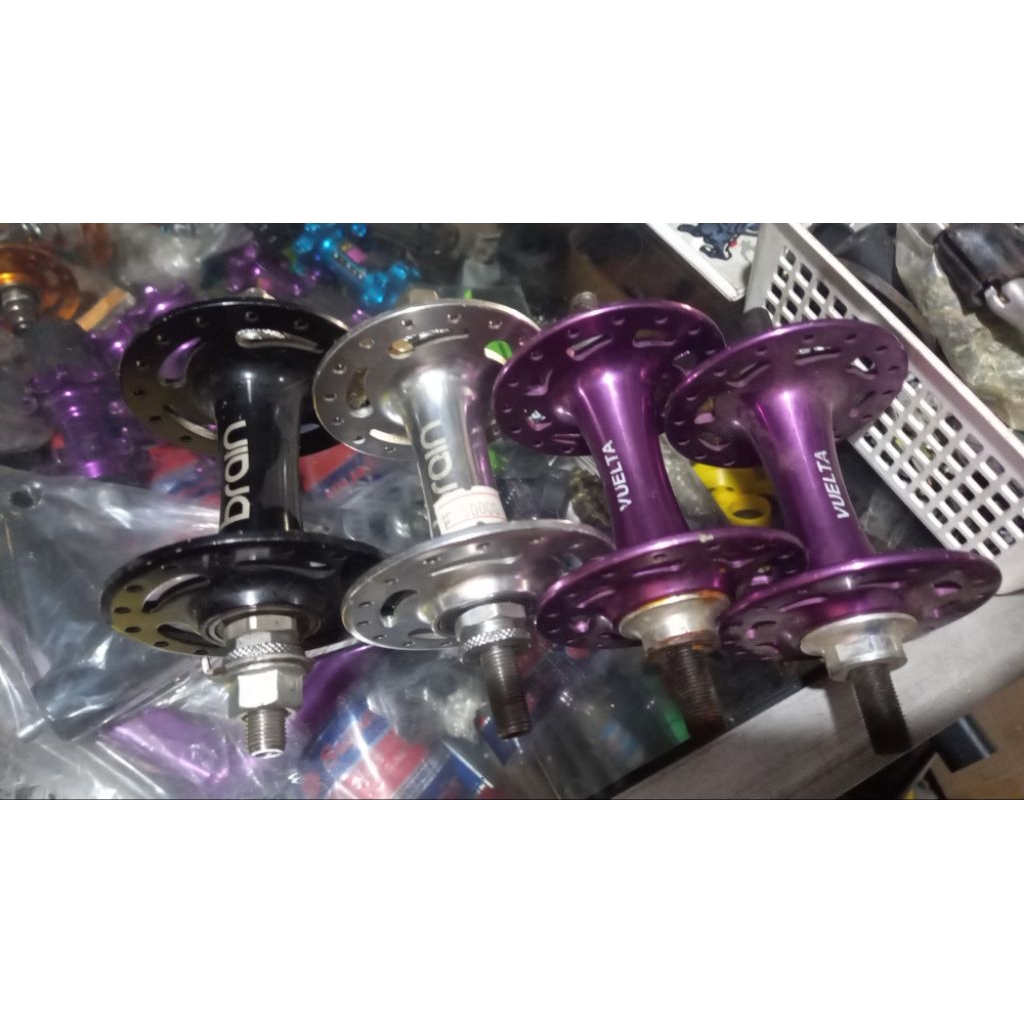 hub sepeda Depan full bering 32h bahan almunium redy croom brain