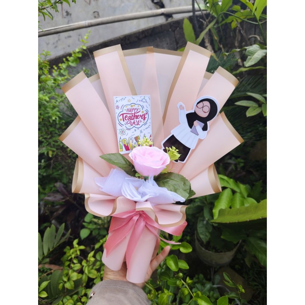 BUKET HARI GURU/ KARTU UCAPAN GURU/ BUKET TOPPER GURU HADIAH HARI GURU Kado