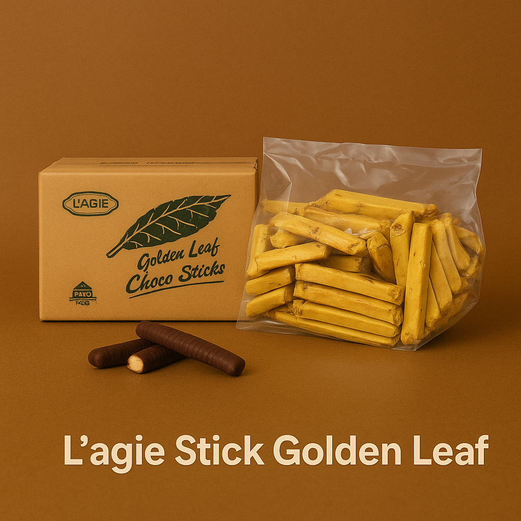 Golden Leaf Coklat Mini 585gr – Cokelat Batangan Kecil Bungkus Emas Manis Lumer