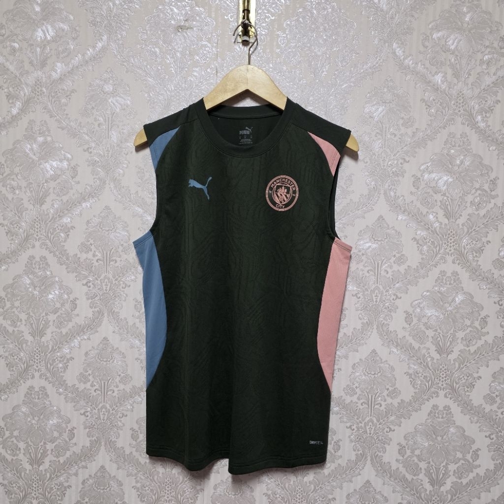 PM MCFC MANCHESTER CITY FC TRAINING SLEEVELESS JERSEY PRO - 777551 13 - MYRTIE BOLD BLUE - BRAND NEW