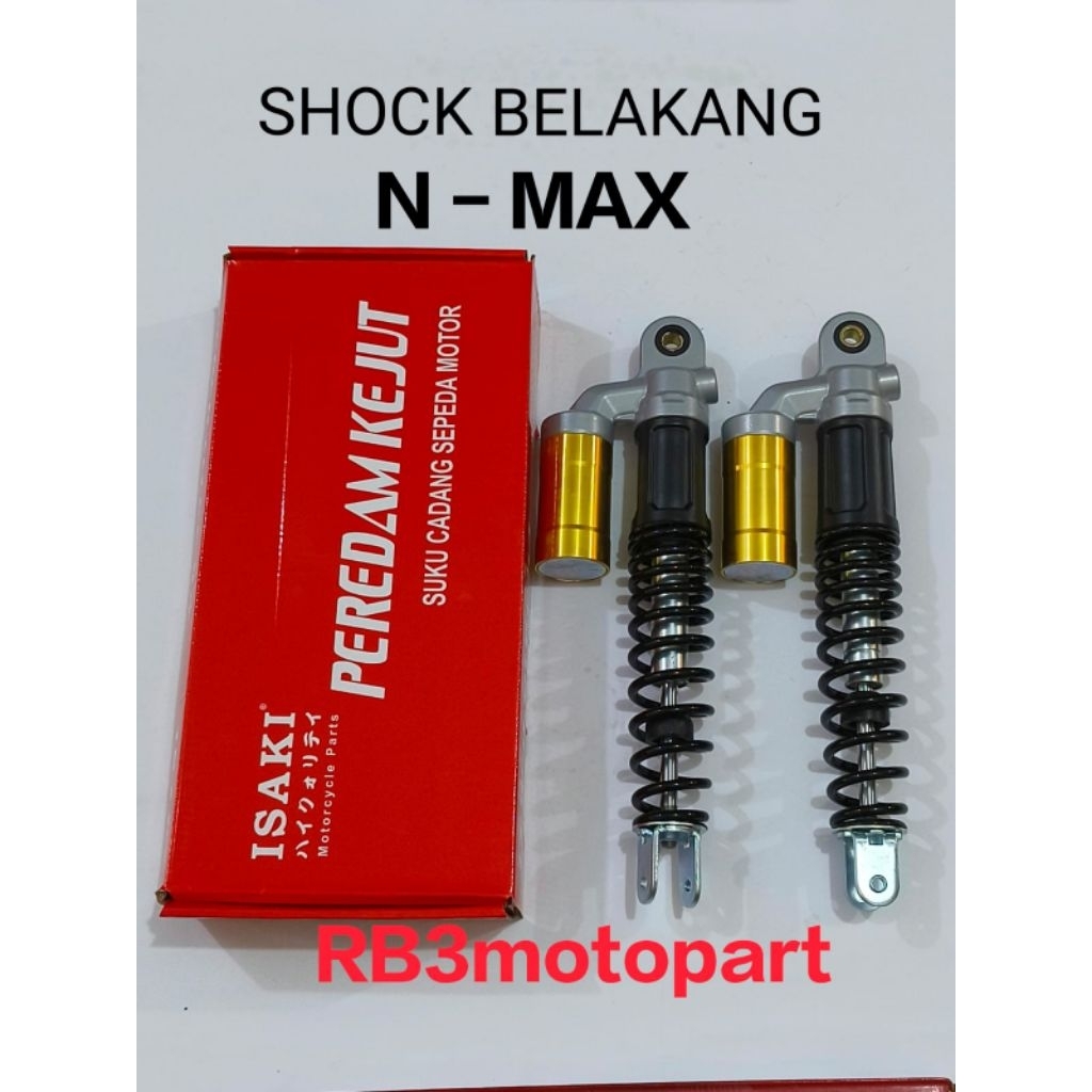 SHOCK SOK SHOKBREAKER BELAKANG ISAKI N MAX NMAX 155 GAS PER HITAM