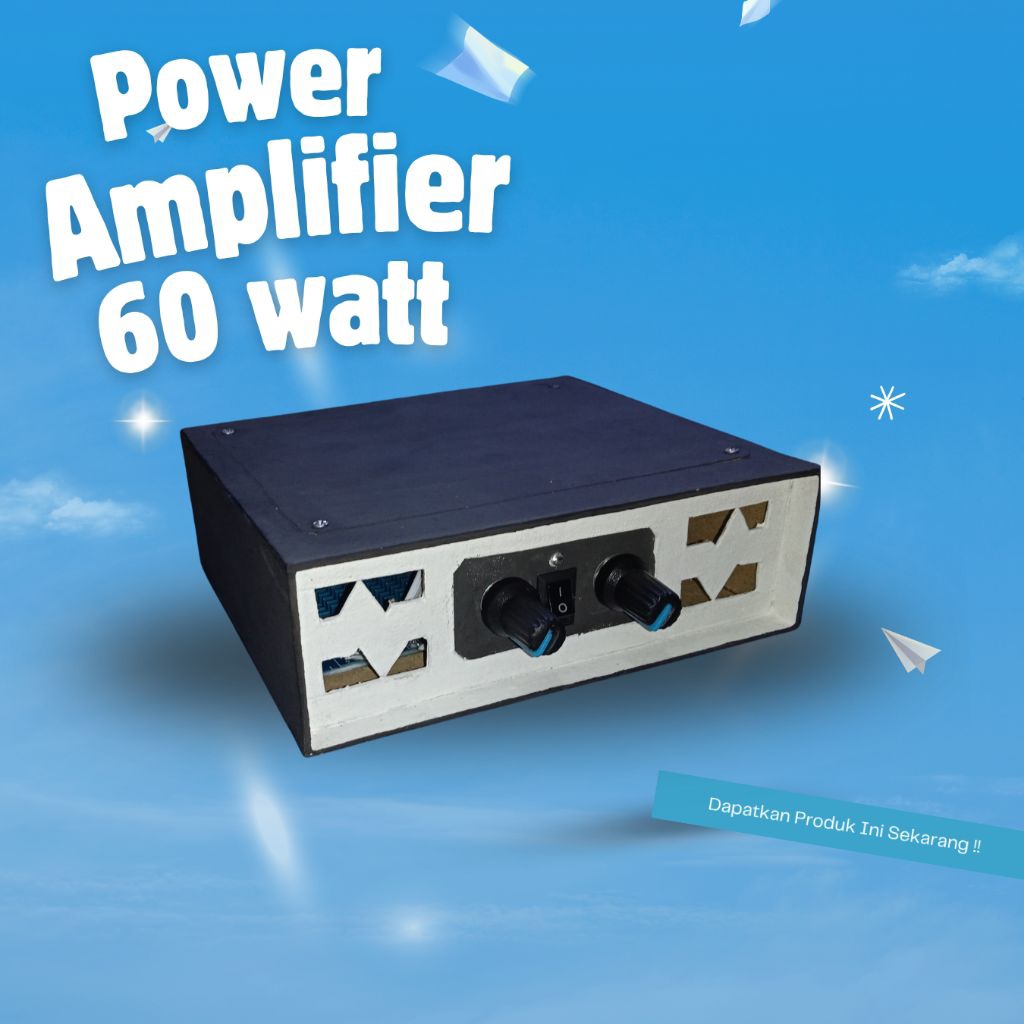 Power Amplifier Stereo 12Volt 60watt 2×30watt